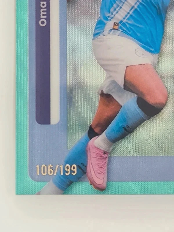 Omar Marmoush  Topps Chrome Aqua Wave /199 – photo 2